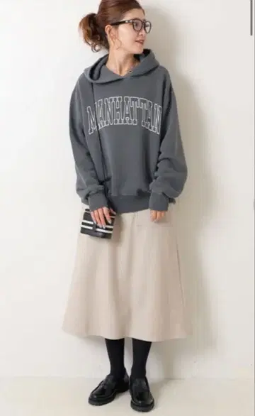 스픽 앤 스팬 비버 멜톤 트라페즈 스커트 36