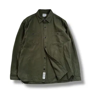 미사용급 HOUSTON 밀리터리 유틸리티 셔츠 올리브 XXL
