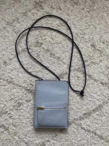 [랄코 밸리] 그레이 숄더백 지퍼 포켓 부착