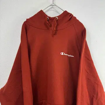챔피온 후드 부착 후드티 오렌지