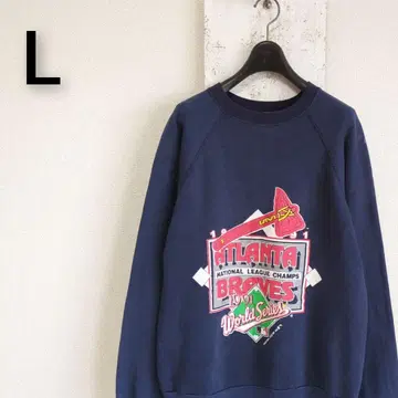 90s USA제 TULTEX 맨투맨 애틀랜타 브레이브스 MLB L