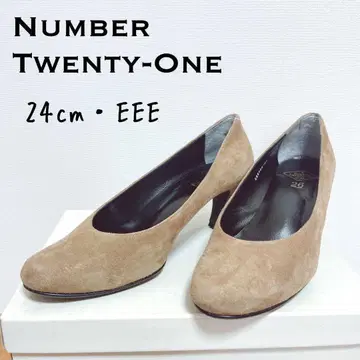 넘버투웬티원 스웨이드 펌프스 [ 24cm EEE ] 일본제 폭넓음