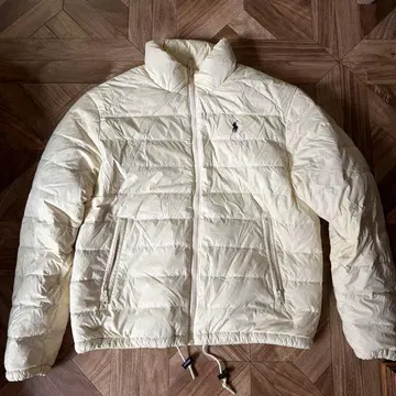 랄프 로렌 아이보리 다운 자켓 리버서블