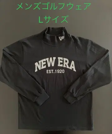NEW ERA 뉴에라 골프웨어 하이넥 롱T L 사이즈 블랙