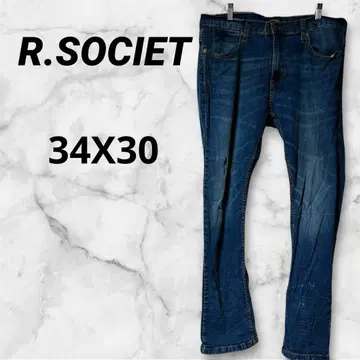 새상품급 R.SOCIET [ 34X30 ] 스트레치 데님 팬츠