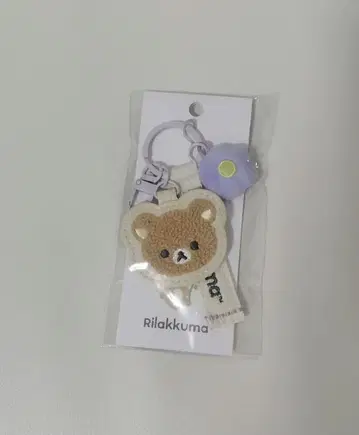 NEW BASIC RILAKKUMA FLOWER 와펜 키링