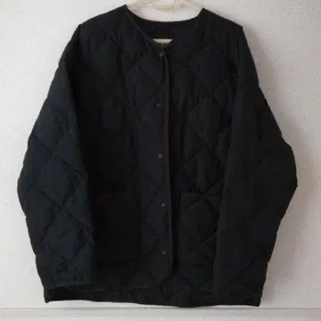 UNIQLO 퍼프 테크 릴랙스 자켓 블랙