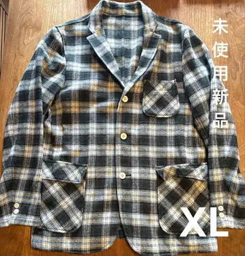 [ 미사용 새상품 ] BEAMS 타탄 체크 자켓 일본제 XL