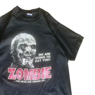 Zombie troma 호러 무비 영화 티셔츠 브라 블랙 L