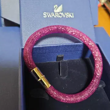 Swarovski 퍼플 메쉬 팔찌
