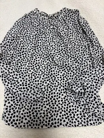 SHIPS 도트 무늬 긴팔 블라우스