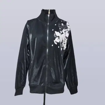 새상품 트랙 자켓 블루종 저리 자켓 화조풍월 일본풍 패턴 벚꽃 용