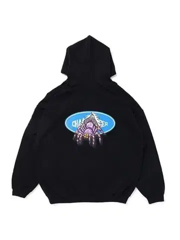 CHALLENGER 로고 스파이더 후디
