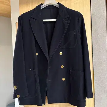 네이비 테일러드 자켓 골드 버튼