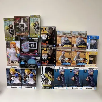 소년 점프 인기 캐릭터 원피스, 히로아카, 주술회전 피규어 묶음 판매