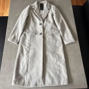 Chesterfield Coat 라이트 그레이 롱 코트