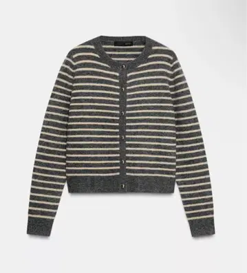 ZARA 스트라이프 패턴 니트 가디건 S