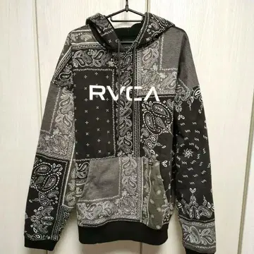 RVCA 반다나 패턴 후드티