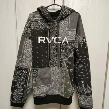RVCA 반다나 패턴 후드티