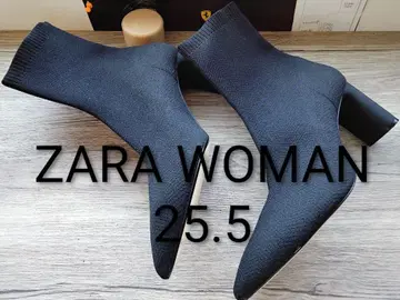 블랙 니트 스틸레토 부티