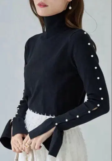 새상품 소매 펄 니트 2색 세트