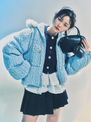 미사용 새상품 FURFUR 4WAY 니트 패딩 자켓