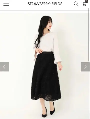 스트로베리 필드 플라워 샤샤 스커트