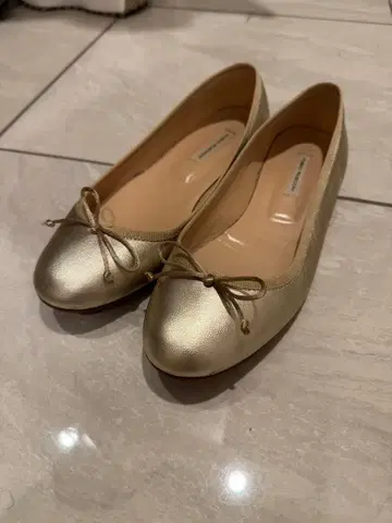 [ Fabio ] 골드 발레 슈즈