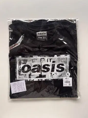 oasis live '25 XL 블랙T셔츠
