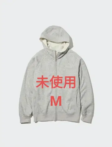 유니클로 히트텍 보아 맨투맨 풀 집업 후드티