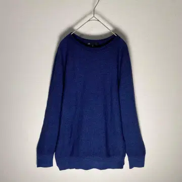 23구 HOMME 크루넥 니트 스웨터 울 100% 망사 절개