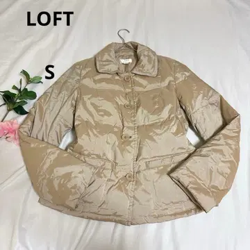 로프트 LOFT 광택 다운 자켓 [ S ] 베이지 아우터 숏 기장
