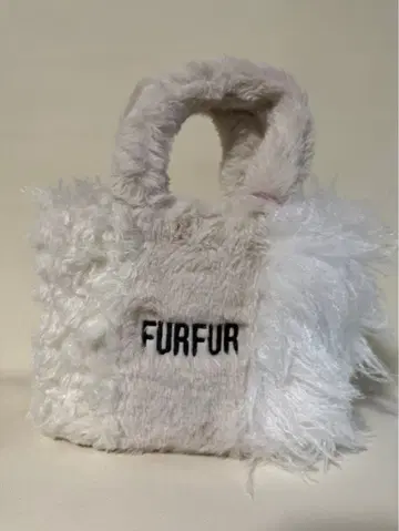 FURFUR 퍼 토트백 한정판 아이보리