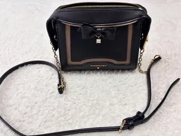 1회 사용 사만다 타바사 숄더백 리본 블랙