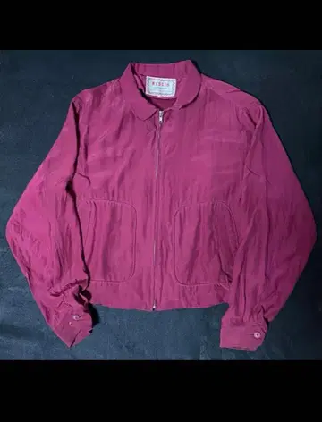 NESCIO 버건디 자켓 M 개버딘 실크