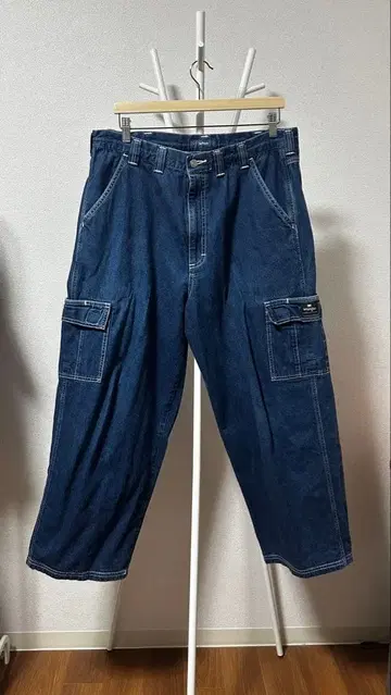 Wrangler 다크 블루 카고 팬츠