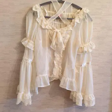 베이비더스타즈 샤인브라이트 2WAY 공주 소매 블라우스