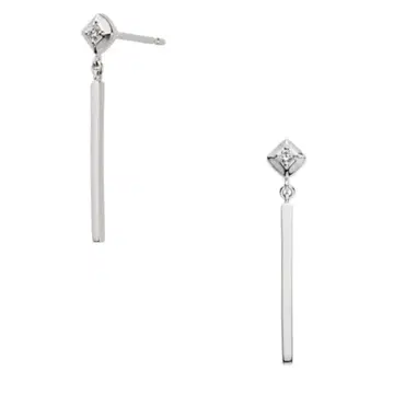 반돔 아오야마 pt 다이아몬드 귀걸이