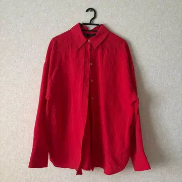 ZARA 오버사이즈 플루이드 셔츠 레드