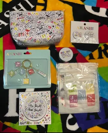 아라시 전시회 지퍼락 거울 아크릴 키체인 파우치 마스킹 테이프 캔뱃지