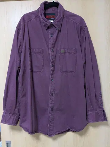 RIGGS WORKWEAR 퍼플 긴팔 셔츠 XXL