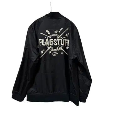 N-510 플래그스태프 리버서블 스카잔 백 자수 블랙 L