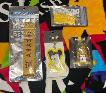 아라시 전시회 BEAMS 러기지 마크 키링 베어브릭