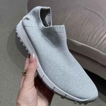 지미추 Verona JC 엠블럼 니트 스니커즈 지갑 백