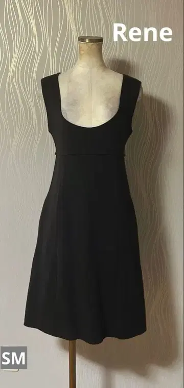 Rene 르네 다크 브라운 리브 니트 원피스