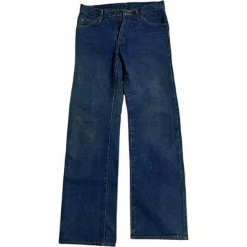 DANSUNNY 다크 블루 스트레이트 데님 팬츠 구제 빈티지