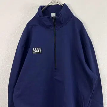 USA제 90s koch xc 하프 지퍼 상의 보라색