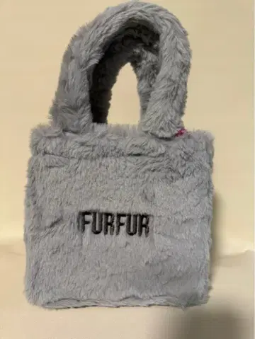 FURFUR 퍼 토트백 블루 그레이