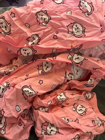 치이카와 파자마 룸웨어 여름옷 반팔 반바지 핑크 SPAO 한국