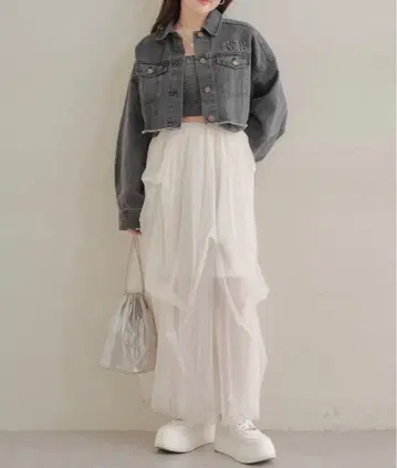 [ 2024SS/2way ] 튤 티어드 베어 원피스